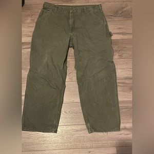 Vintage Olive Carharrt Carpenter Pants